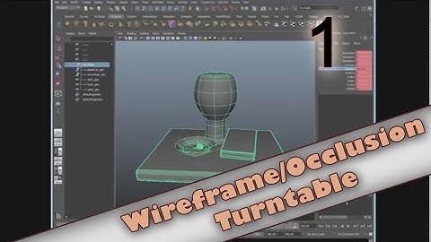Maya 102: How to Create a Wireframe Occlusion Turntable (1/4)