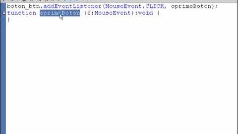 Flash CS4 Función Listener con ActionScript 3.0