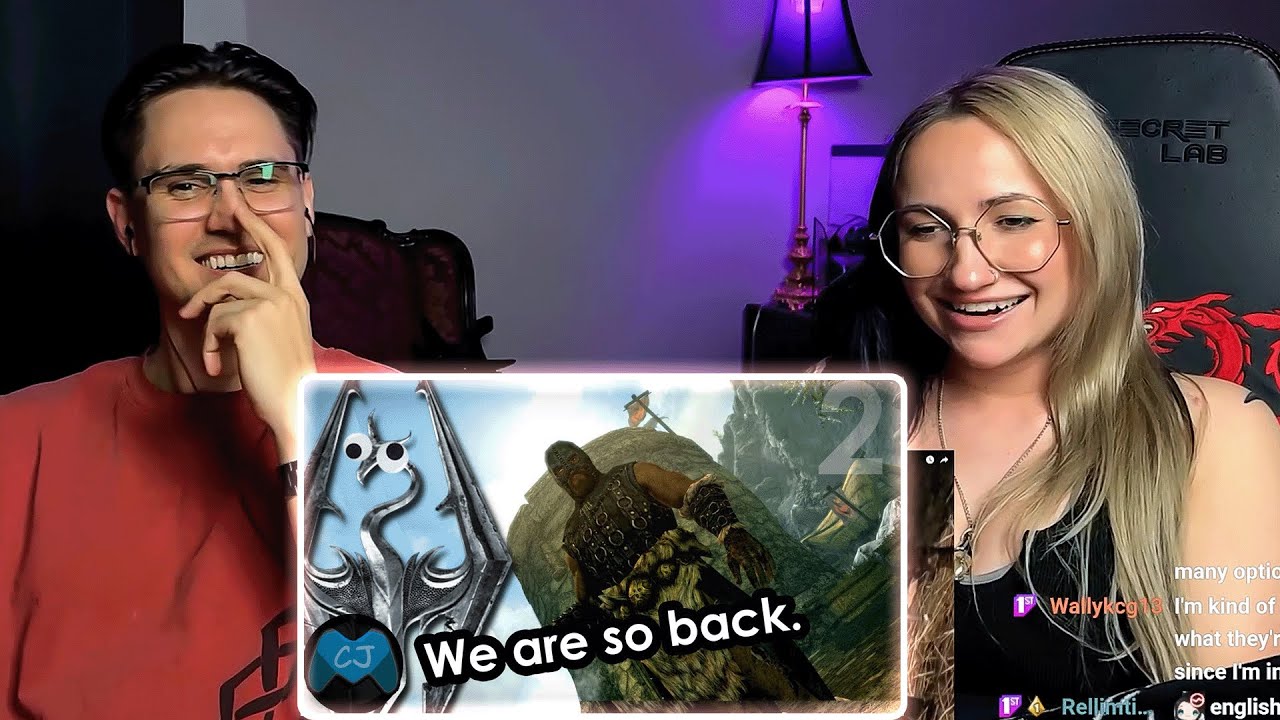 Gen Alpha Slang is CRAZY | Millennial Couple Reacts to Skyrim Brainrot Part 2 Reaction