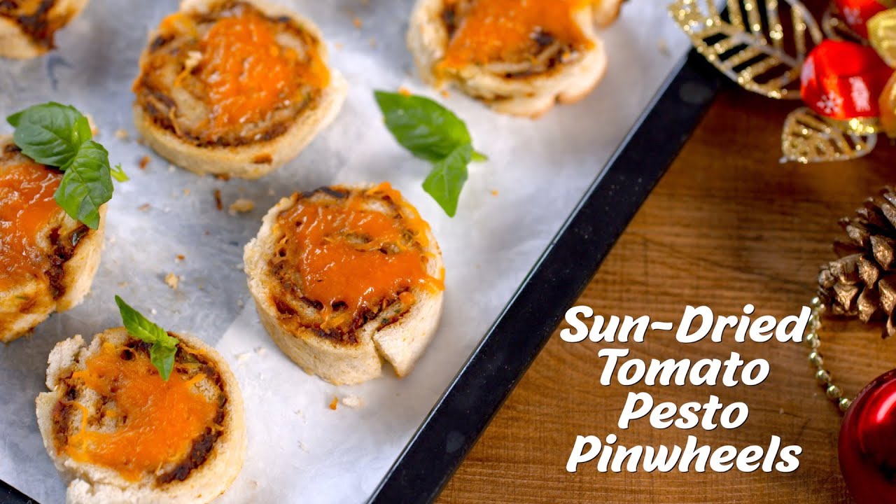 Sun-Dried Tomato Pesto Pinwheel | Baked Pinwheel Recipe | Easy Christmas Recipes By Megha Joshi | India Food Network