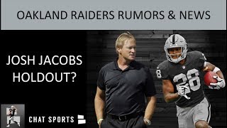Raiders josh jacobs holdout, contract news & rumors on jon gruden
plans for oakland’s rookie rb