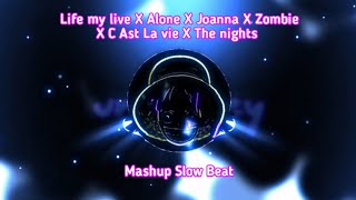 Life my live X Alone X Joanna X Zombie X C Ast La vie X The nights mashup slow beat