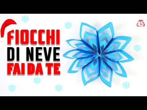 Addobbi Natalizi 3d.Come Fare Fiocchi Di Neve Di Carta 3d Decorazione Natalizia Youtube