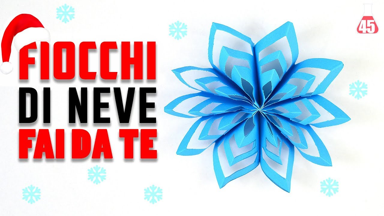 Come Fare Fiocchi Di Neve Di Carta 3d Decorazione Natalizia