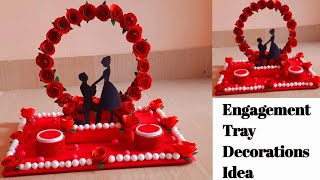 Engagement Ring Tray Decoration Idea || Diy Engagement Ring Platter || Handmade idea ||