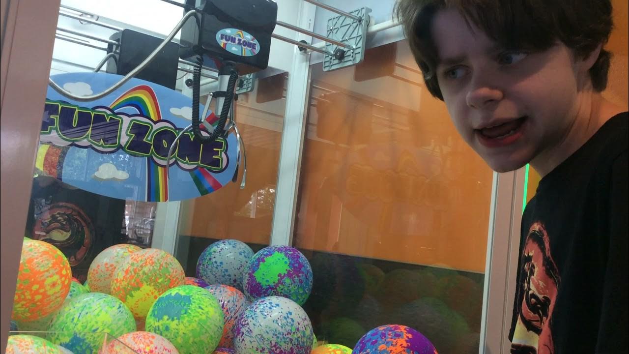 Fun Zone Claw Machine Rainbow Playground Ball YouTube