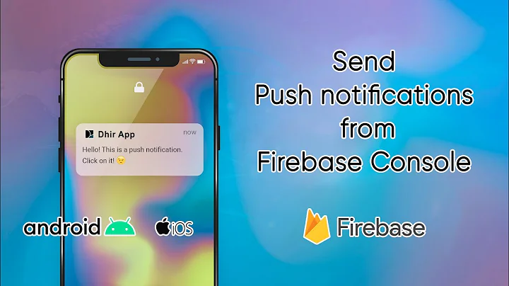 How to send push notifications from Firebase Console