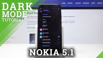 How to Activate Color Inversion in NOKIA 5.1 - Enable Dark Theme