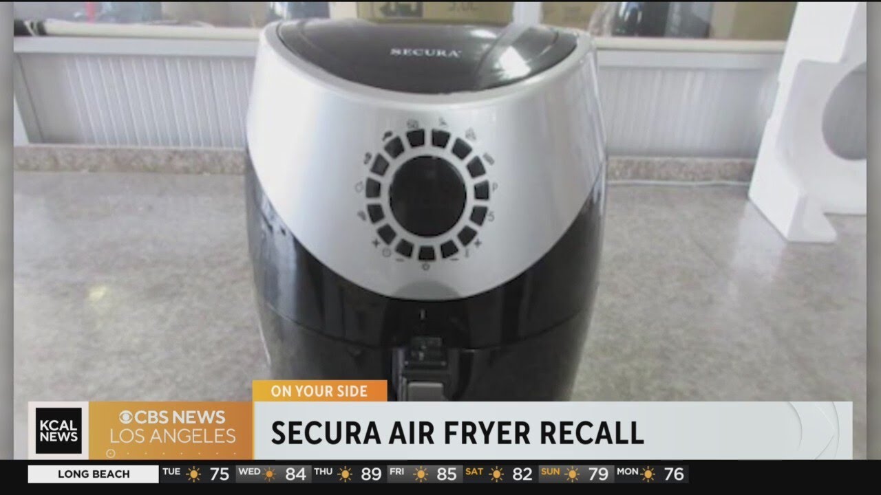 Certain Secura air fryers are recalled due to fire and burn