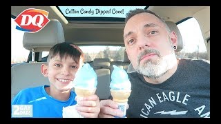 Dairy Queen NEW Cotton Candy Dipped Cone Review! screenshot 5