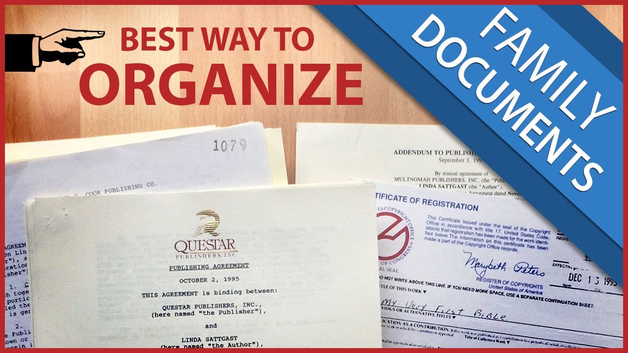 Best Way To Organize Family Documents - YouTube