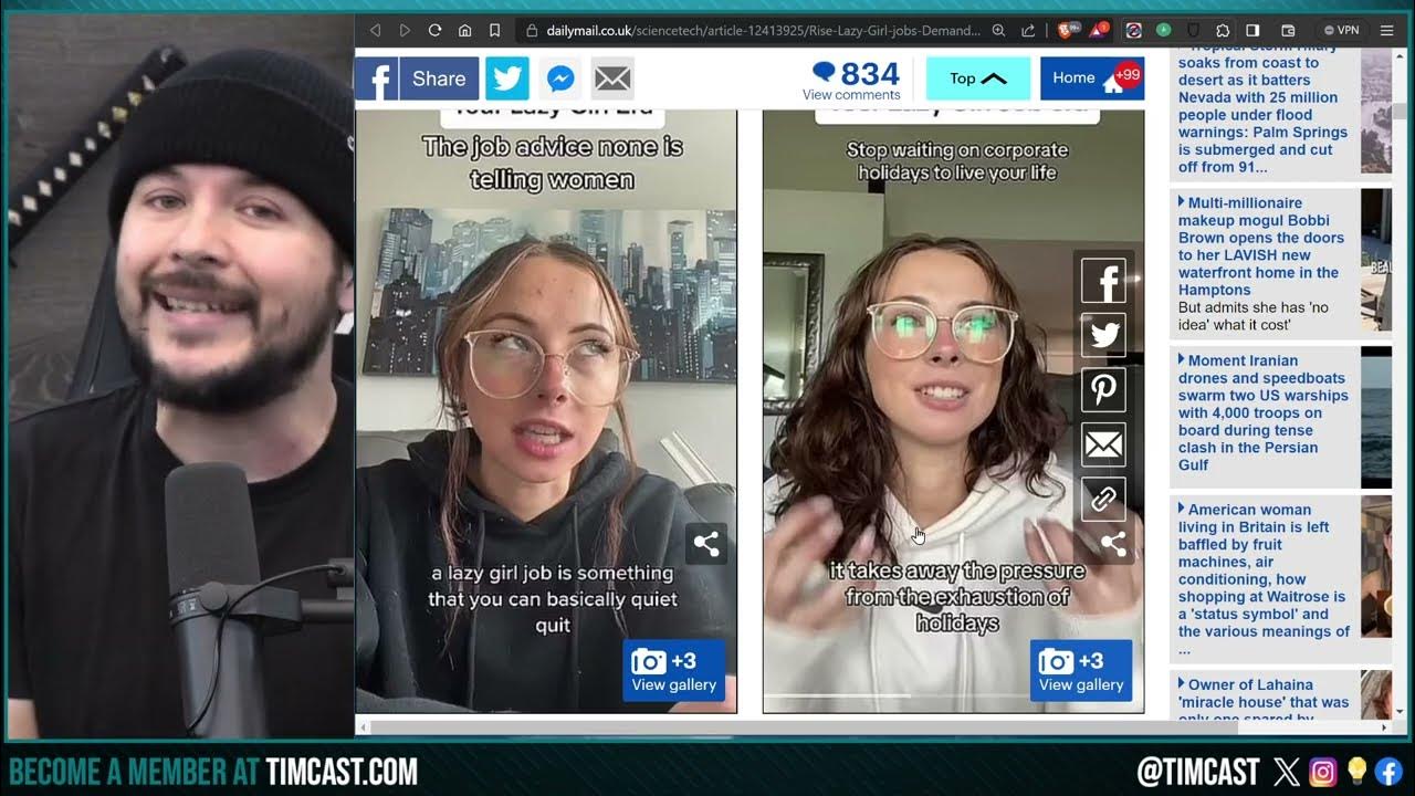Women DEMAND Lazy Girl Jobs Sparking Viral TikTok Trend, Women REJECT Feminist Girl Boss Narrative