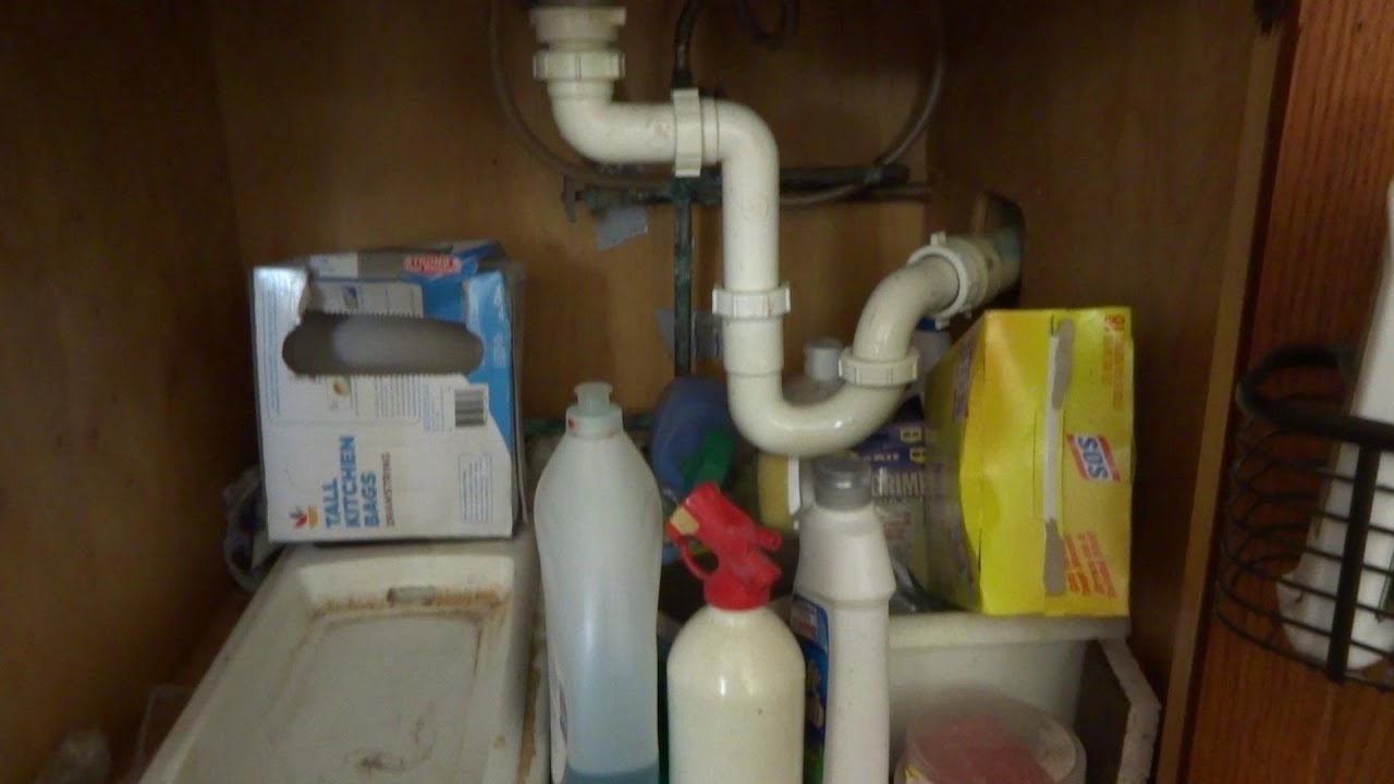 new kitchen faucet backed up drain piping for 2 sinks YouTube