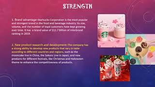 starbucks swot analysis and business model