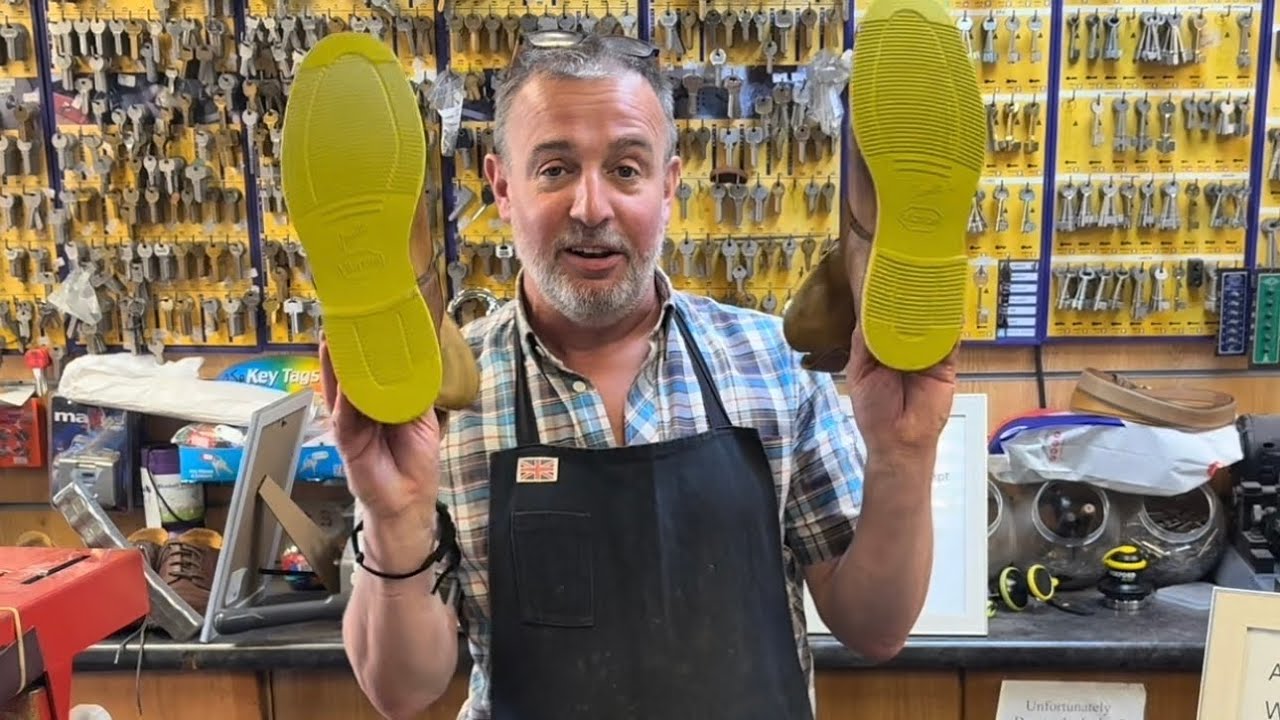 Joseph Cheaney Scott R Green Vibram Sole Conversion | Before