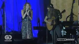Miley Cyrus ft Johnzo West - You're Gonna Make Me Lonesome When You Go - Celebrity Fight Night 2012