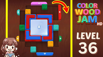 Color Wood Jam Level 36 Solution Walkthrough