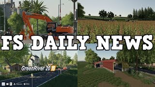 NEW MAP, GREENRIVER UPDATE, PLUS MODS IN TESTING | FS DAILY NEWS | Farming Simulator 19