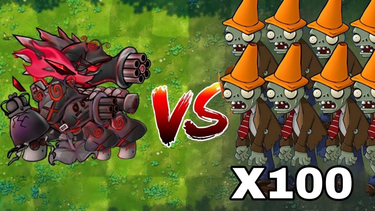 PVZ Fusion 2.2 Challenge New Plants - X3 Plants Fusion VS 100 Conehead ...