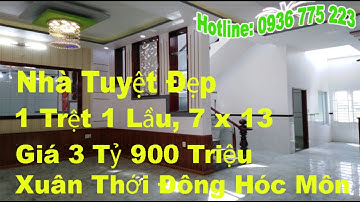 Bán Gấp Nhà Tuyệt Đẹp Xuân Thới Đông 1 Hóc Môn Giá 3,9 Tỷ