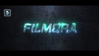 Filmora Metallic Neon Intro Tutorial || Free YouTube Channel Intro