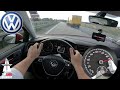 2018 VW GOLF 7 1.6 TDI ACCELERATION & TOP SPEED ON GERMAN AUTOBAHN 🔥