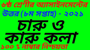 Class 6 Charu o Karukola Assignment Answer 2021|| ষষ্ঠ শ্রেণির চারু ও কারুকলা এসাইনমেন্ট উত্তর  2021