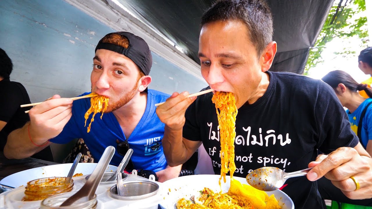Thai Street Food in Bangkok - MOST POPULAR LUNCH Noodles in Downtown Silom, Thailand! | Mark Wiens