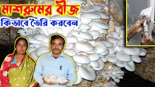 মাশরুম চাষে লাভ করতে চাইলে উচ্চ ফলনশীল বীজ কোথায় পাবেন || How to make mushroom spawn ||