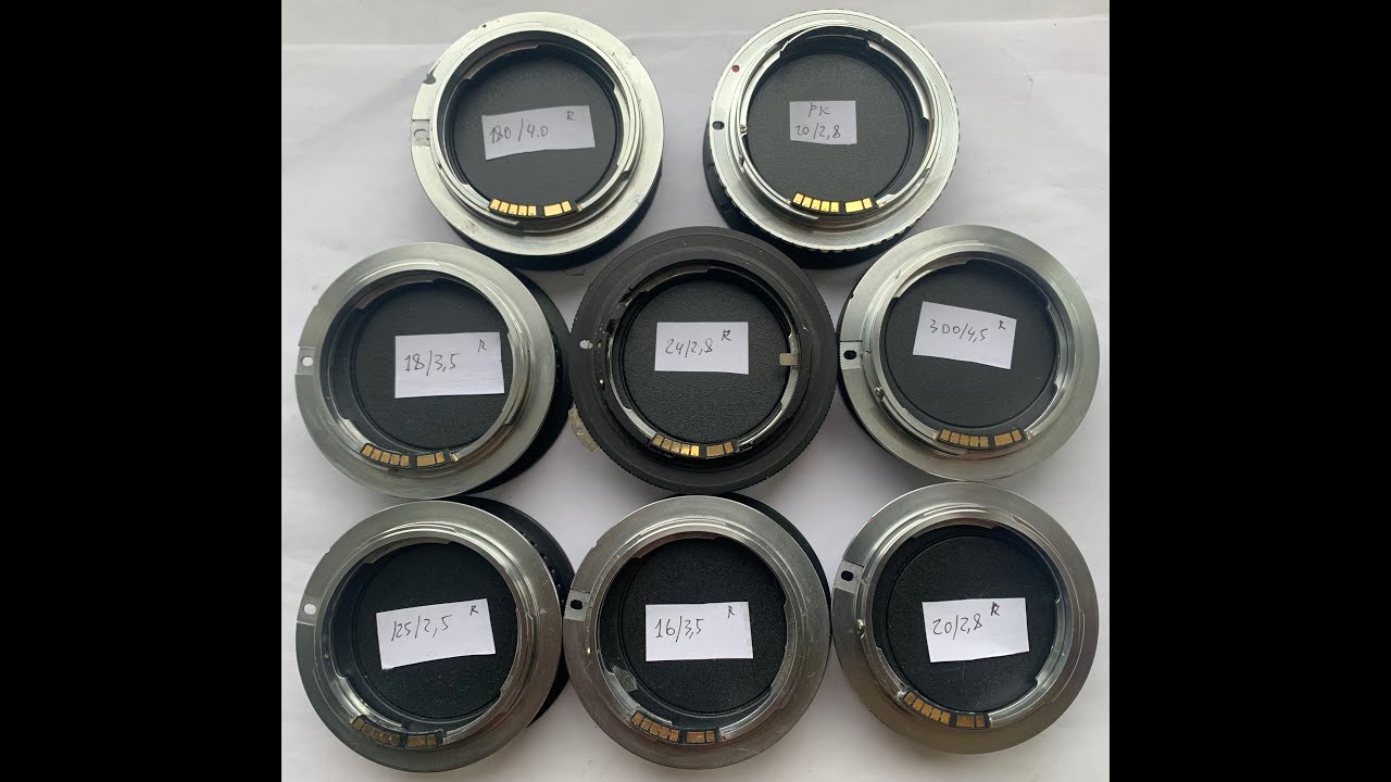 Nikon F-Canon EF, Pentax K-Canon EF adapters with the Dandelion Chip.(for Alan C.#2)