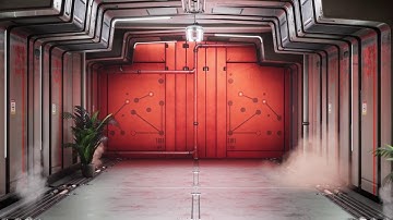 Sci-fi Hallway Relight Cinematic (UE4)