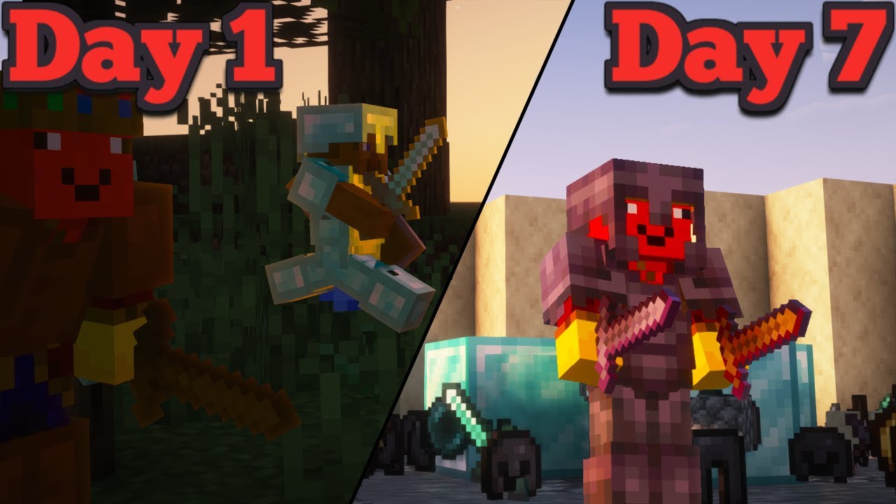 Can YOU Learn Minecraft PVP In JUST 7 Days? - YouTube