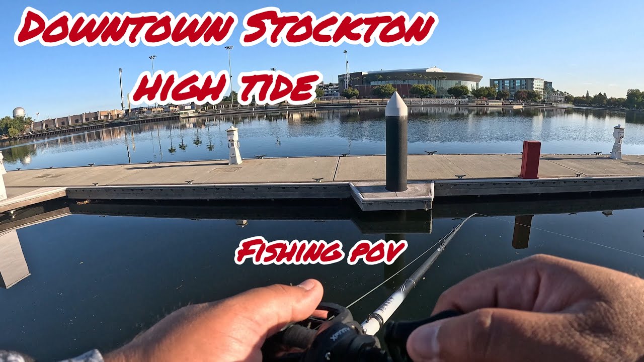 Early Morning Bass Fishing AND Live Streaming Downtown Stockton !! (Part4)