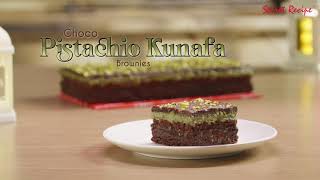 Secret Recipe Choco Pistachio Kunafa Brownies