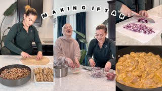 Ramadan Vlog: making chicken shawarma &amp; musakhan rolls | OMAYA ZEIN