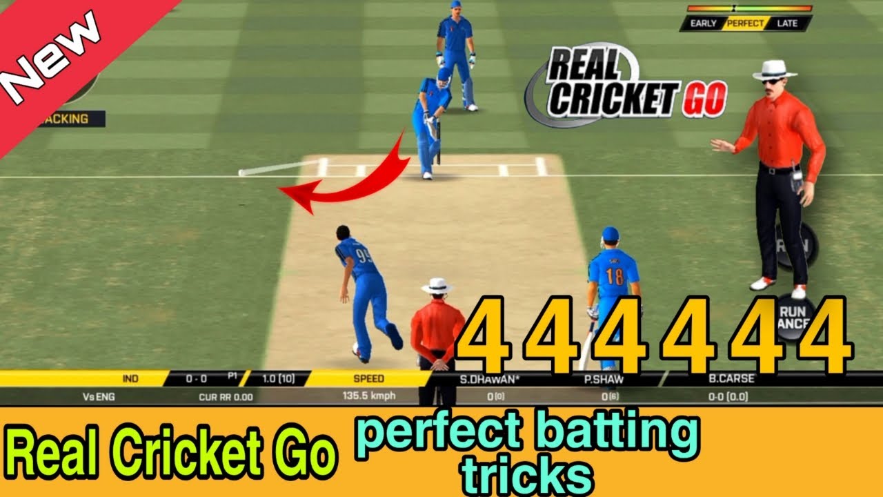 Real cricket Go batting tips swipe control Real cricket Go batting