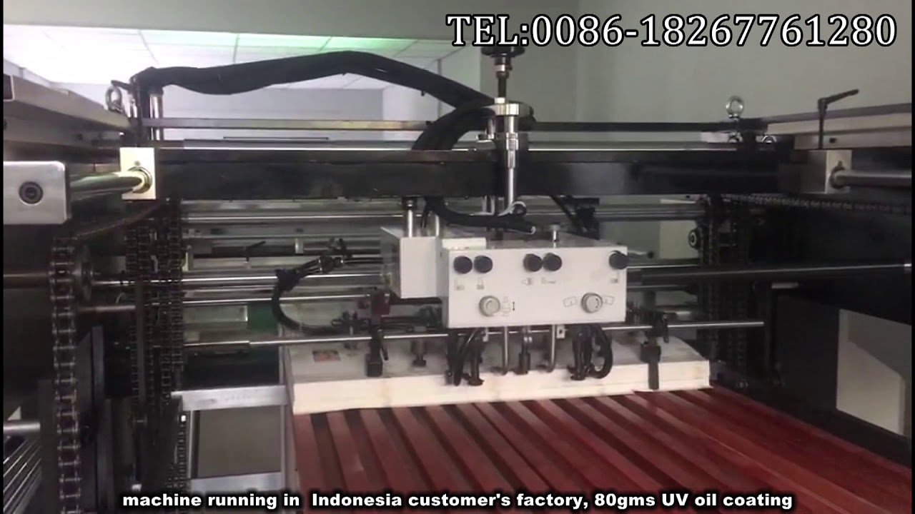 AUTOMATIC UV OIL COATING MACHINE  WITH POWDER REMOVER SE-1200