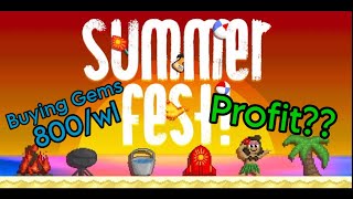 SUMMERFEST PROFIT 2022 // Dont Buy Expensive Gems // Growtopia screenshot 3