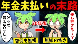 破綻するからと「年金未払い」を続けたずんだもんの末路【ずんだもん闇解説】