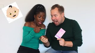 TAKING A PREGNANCY TEST ON CAMERA