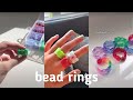 diy hair straightener rings! made with perler beads or pony beads