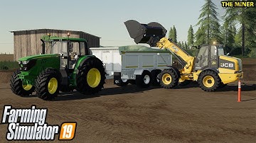 Loading Soil With New JCB||FS19 MINING MODS