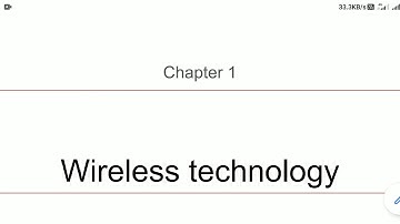 computer application | class VIII | Wireless technology
