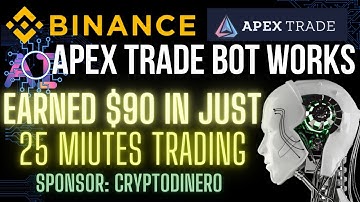 APEX TRADE BOT | SEE HOW ROBOT WORKS|EARNED $90 IN LESS THAN 25 MINUTES|SUPER CRYPTO BOT #apextrader