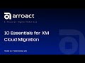 10 Essentials for XM Cloud Migration