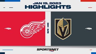 NHL Highlights | Red Wings vs. Golden Knights - January 19, 2023