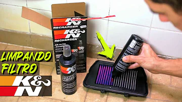 Quantos km limpeza filtro de ar K&N?