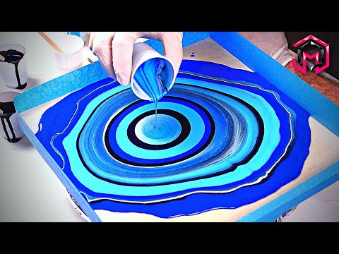 The BEST Acrylic Paint Pour Geode I Have Ever Done - Acrylic Pour Geode -  Acrylic Resin Art 