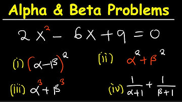 How to Solve Alpha and Beta Practice Questions | Master Quadratic Roots Step-by-Step