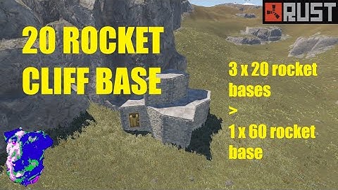 20 Rocket Rock/Cliff Bunker Base - Rust 2022 Base Design - Solo/Duo/Trio